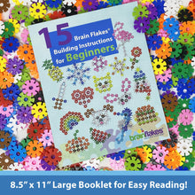 Load image into Gallery viewer, 15 in 1 Brain Flakes Building Instructions For Beginners | PRINTED BOOK
