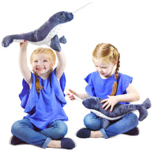 Load image into Gallery viewer, Noel The Narwhal | 17 Inch Stuffed Animal Plush | By TigerHart Toys
