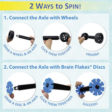 Load image into Gallery viewer, Brain Flakes Tube-Go - Wheels &amp; Axles (8 Sets)
