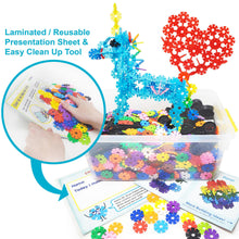 Load image into Gallery viewer, VIAHART Brain Flakes 2500+ Piece Build &#39;n&#39; Build Kit | A Creative and Educational Alternative to Building Blocks| Wheel Pieces &amp; Special Parts Included! | A Great STEM Toy for Both Boys and Girls!
