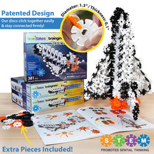 Load image into Gallery viewer, VIAHART Brain Flakes Space Shuttle Building Set with Detailed Step by Step Instructions Booklet - 381 Pieces - Wheels and Axles Included - Construct a 19 Inch Large Space Ship - Ages 7+ Years Old

