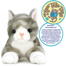 Load image into Gallery viewer, Gavin The Grey Tabby Cat | 13 Inch Stuffed Animal Plush | By TigerHart Toys
