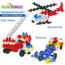 Load image into Gallery viewer, VIAHART Brain Flakes Braingineer 3 in 1 Kit | Vroom To The Rescue | Instructions Included!
