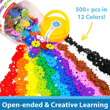 Load image into Gallery viewer, VIAHART Brain Flakes 500 Piece Interlocking Plastic Disc Set | A Creative and Educational Alternative to Building Blocks | Tested for Children&#39;s Safety | A Great STEM Toy for Both Boys and Girls!
