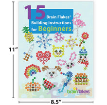 Load image into Gallery viewer, 15 in 1 Brain Flakes Building Instructions For Beginners | PRINTED BOOK
