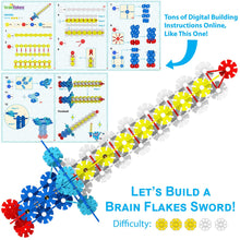 Load image into Gallery viewer, VIAHART Brain Flakes 2500+ Piece Build &#39;n&#39; Build Kit | A Creative and Educational Alternative to Building Blocks| Wheel Pieces &amp; Special Parts Included! | A Great STEM Toy for Both Boys and Girls!
