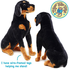 Load image into Gallery viewer, Robbie The Rottweiler | 27 Inch Stuffed Animal Plush | By TigerHart Toys
