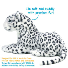Load image into Gallery viewer, Sinovia The Snow Leopard - Squeeze Me! - 17 Inch Stuffed Animal Plush
