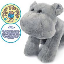 Load image into Gallery viewer, Huck The Hippo | 12 Inch Stuffed Animal Plush | By TigerHart Toys
