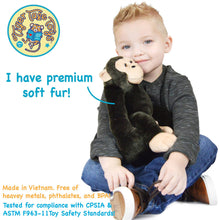 Load image into Gallery viewer, Chance The Chimpanzee | 15 Inch Stuffed Animal Plush | By TigerHart Toys
