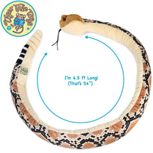 Load image into Gallery viewer, Rambo The Rattlesnake | 54 Inch Stuffed Animal Plush | By TigerHart Toys
