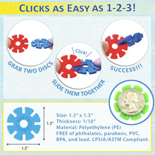 Load image into Gallery viewer, VIAHART Brain Flakes 500 Piece Interlocking Plastic Disc Set | A Creative and Educational Alternative to Building Blocks | Tested for Children&#39;s Safety | A Great STEM Toy for Both Boys and Girls!
