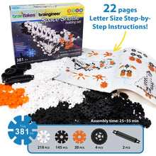 Load image into Gallery viewer, VIAHART Brain Flakes Space Shuttle Building Set with Detailed Step by Step Instructions Booklet - 381 Pieces - Wheels and Axles Included - Construct a 19 Inch Large Space Ship - Ages 7+ Years Old
