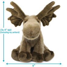 Load image into Gallery viewer, Martin The Moose | 9 Inch Stuffed Animal Plush | By TigerHart Toys
