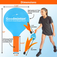 Load image into Gallery viewer, VIAHART Goodminton | The World&#39;s Easiest Racket Game | An Indoor Outdoor Year-Round Fun Racquet Game for Boys, Girls, and People of All Ages
