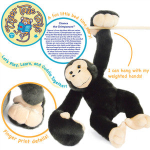 Chance The Chimpanzee | 15 Inch Stuffed Animal Plush | By TigerHart Toys