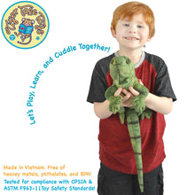 Load image into Gallery viewer, Igor The Iguana | 27 Inch Stuffed Animal Plush | By TigerHart Toys

