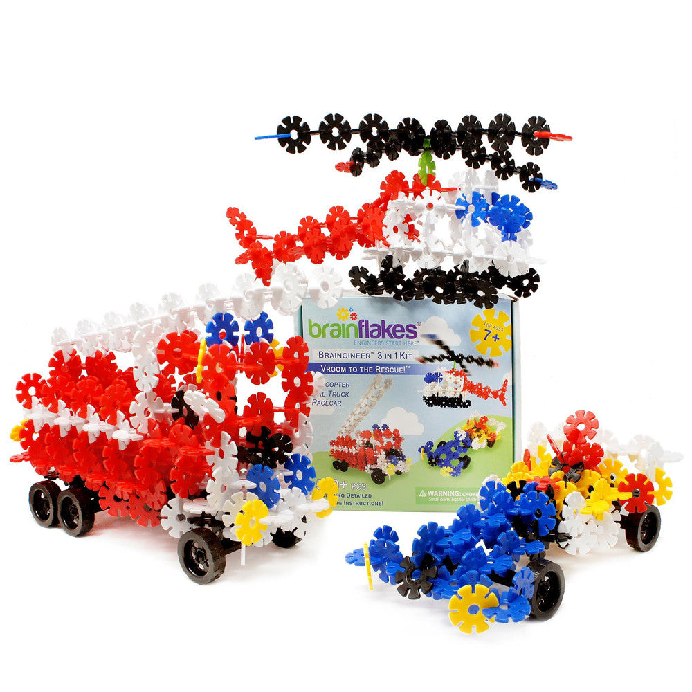 VIAHART Brain Flakes Braingineer 3 in 1 Kit | Vroom To The Rescue | Instructions Included!
